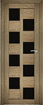 Двери межкомнатные экошпон  Амати 13 Черное стекло, фото 5