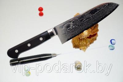 Поварской японский нож Сантоку RyuSen Bontenunryu (Hattori HD) 170 мм - фото 1 - id-p135760302
