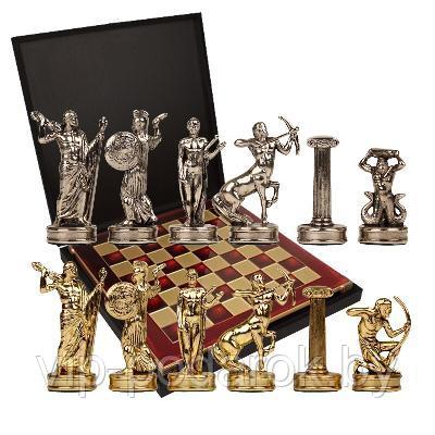 Шахматы сувенирные Битва Титанов бронзовые MP-S-18-36-RED - фото 1 - id-p135760357
