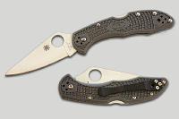 Складной нож Spyderco Delica Flat Ground Grey