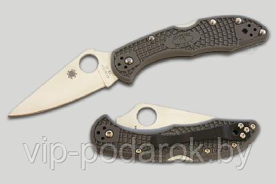 Складной нож Spyderco Delica Flat Ground Grey - фото 1 - id-p135760608