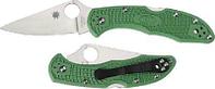 Складной нож Spyderco Delica Flat Ground Green