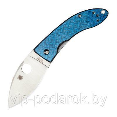 Складной нож Spyderco Lil' Lum Blue Nishijin - фото 1 - id-p135760450