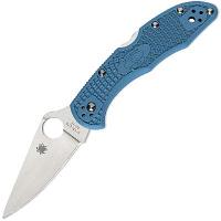 Складной нож Spyderco Delica Flat Ground Blue C11FPBL