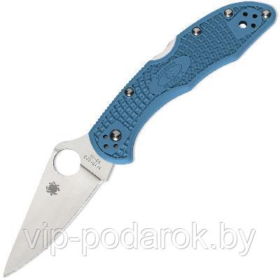 Складной нож Spyderco Delica Flat Ground Blue C11FPBL - фото 1 - id-p135761270