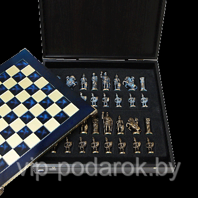 Шахматы металлические эксклюзивные "Греко-Романский Период" MP-S-11-B-44-BLU - фото 1 - id-p135762333