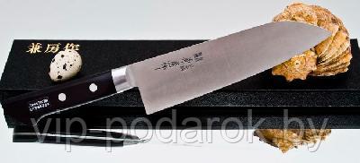 Кухонный нож Fujiwara Kanefusa FKH Santoku FKH-3 - фото 1 - id-p135761820