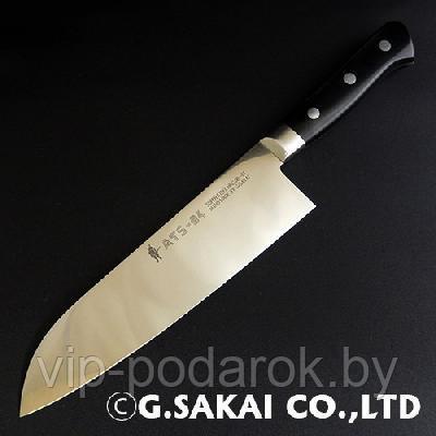 Кухонный нож G.Sakai ATS-34 Santoku 10813