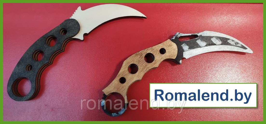 Деревянный нож керамбит - фото 1 - id-p135765753