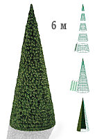 Большая уличная каркасная елка "Стандарт" 6 м