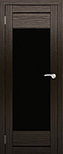 Двери межкомнатные экошпон  Амати 14 Черное стекло, фото 7