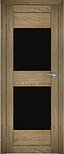 Двери межкомнатные экошпон  Амати 15 Черное стекло, фото 5