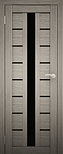 Двери межкомнатные экошпон  Амати 17 Черное стекло, фото 4