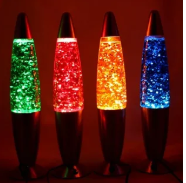 Лава-лампа Glitter 20 см (многоцветная с блестками) USB - фото 3 - id-p92804263