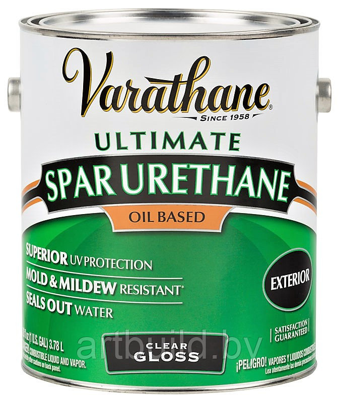 Лак на масляной основе для наружных работ Varathane Premium Spar Urethane (0.946 л.) 3.78