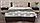 Кровать двуспальная Империал Аврора-160 белый/ателье серый, фото 4