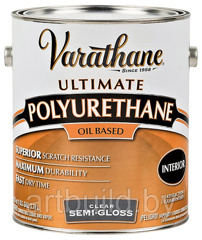 Лак на масляной основе для внутренних работ Varathane Premium Polyurethane (0.946 л.) 3.78, фото 2
