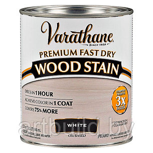 Масло для дерева Varathane WoodStain Premium Fast Dry White (Скандинавский бук / БЕЛЫЙ) 3.78 л., фото 2