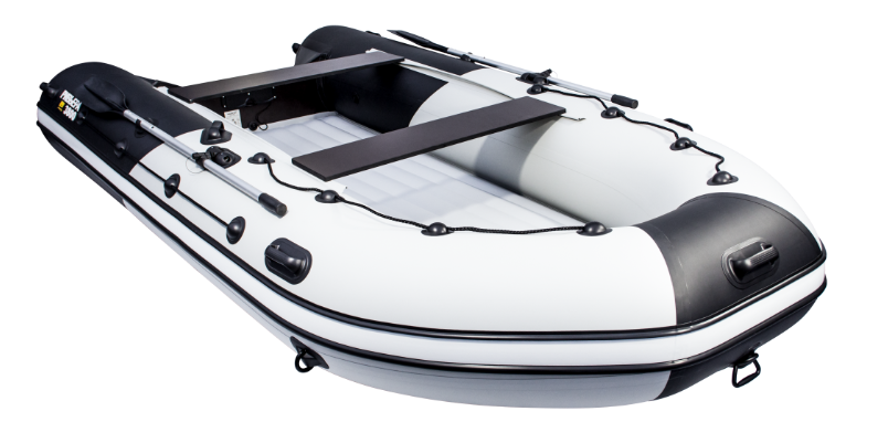 Надувная лодка Ривьера 3200 Килевое надувное дно "Комби" светло-серый/черный - фото 6 - id-p135863486