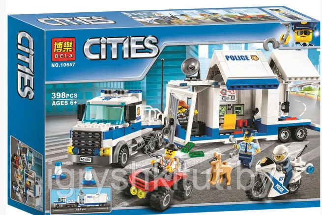 Конструктор Bela Cities "Мобильный командный центр", 398 деталей, аналог Lego, арт.10657 - фото 4 - id-p135871447