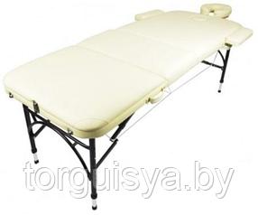 Массажный стол складной Atlas sport 70 см 3-с алюминиевый усиленная столешница (бежевый)