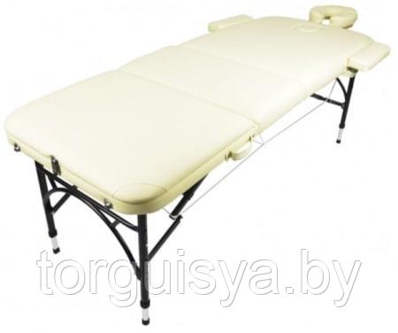 Массажный стол складной Atlas sport 70 см 3-с алюминиевый усиленная столешница (бежевый) - фото 1 - id-p135871963