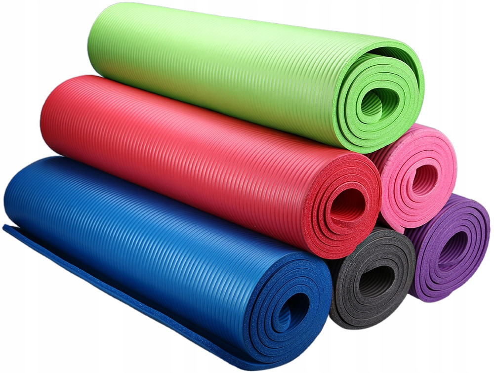 Коврик для фитнеса и йоги 178*61*1 см , цвета в ассортименте , MBR-1,5 - фото 1 - id-p7130478