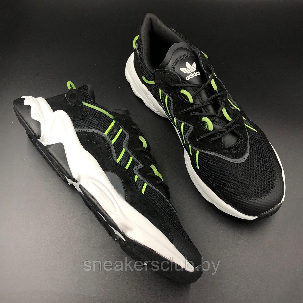 Кроссовки мужские черные Adidas Ozweego/ повседневные/ весенние/ летние