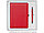 Ежедневник Combi, недатированный, А5, в твердой обложке Sand, красный, фото 6