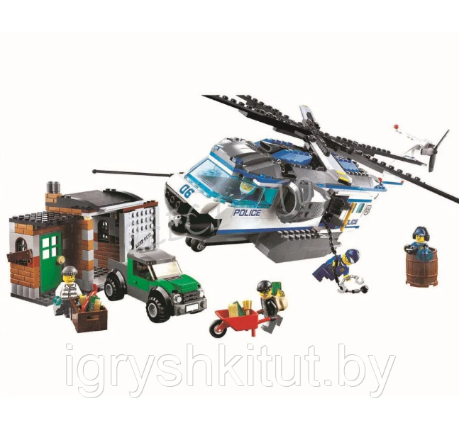 Конструктор Bela Urban "Вертолет наблюдения", 528 деталей аналог LEGO, арт.10423 - фото 2 - id-p135879716