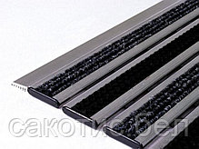 Алюминиевая грязезащитная решетка 12 мм ворс-щетка, фото 3