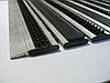 Алюминиевая грязезащитная решетка 12 мм резина-ворс, фото 3