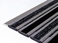 Алюминиевая грязезащитная решетка 12 мм (резина+ворс), фото 1