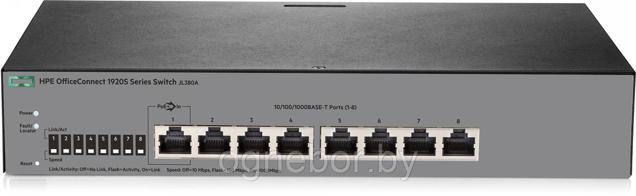 HPE OfficeConnect 1920S 8G Switch (JL380A) Коммутатор управляемый 3 уровня - фото 1 - id-p135885156