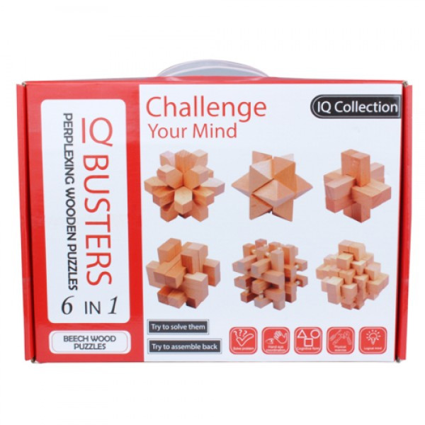 Набор деревянных головоломок IQ Boosters 6 - фото 1 - id-p135902984