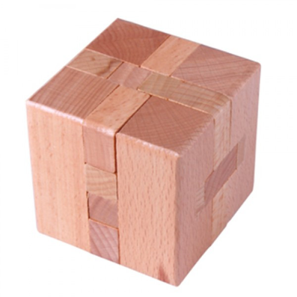 Деревянная головоломка Wood Box Куб - фото 1 - id-p135903129