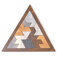 Деревянный пазл Brain Teaser Pyramid