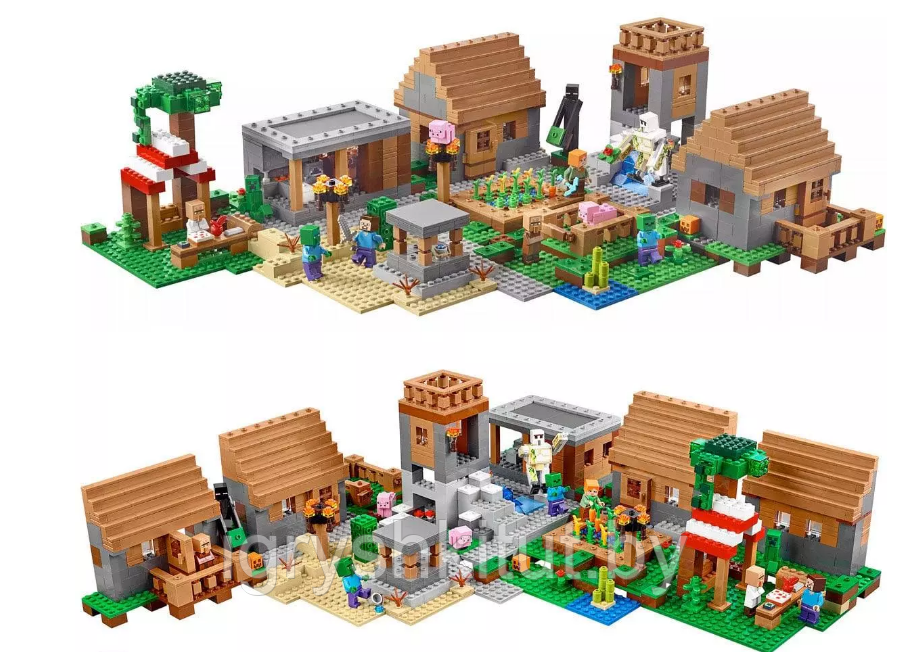 Конструктор My World "Большая деревня", 1622 детали, аналог Lego, арт.10531 - фото 2 - id-p135914383