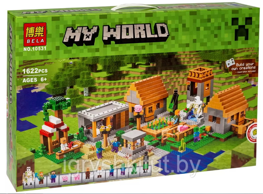 Конструктор My World "Большая деревня", 1622 детали, аналог Lego, арт.10531 - фото 1 - id-p135914383