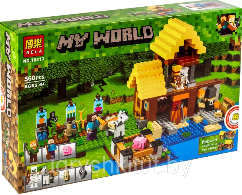 Конструктор My World "Фермерский коттедж", 546 деталей, аналог Lego, арт.10813 - фото 1 - id-p135914620