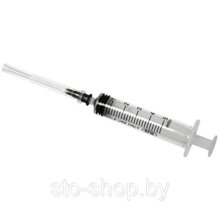 Шприц трехкомпонентный 5 ml/cc Luer с иглой 22Gх1 1/4", Германия - фото 2 - id-p135914806