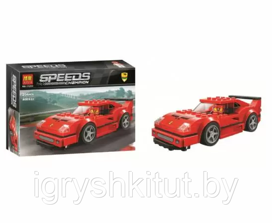 Конструктор Lari Speeds «Speed Champions Ferrari», 198 дет., Аналог LEGO, арт.11253 - фото 3 - id-p135918994