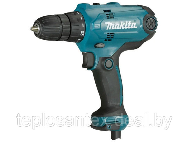 Дрель-шуруповерт MAKITA DF 0300 в коробке (320 Вт, патрон БЗП, 2 скор.) в Гомеле - фото 1 - id-p135928770