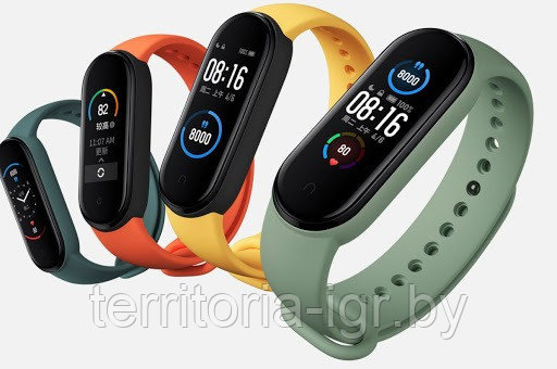 Оригинальный Фитнес браслет Xiaomi Mi Smart Band 5 Black (original,русский язык) - фото 2 - id-p135933150