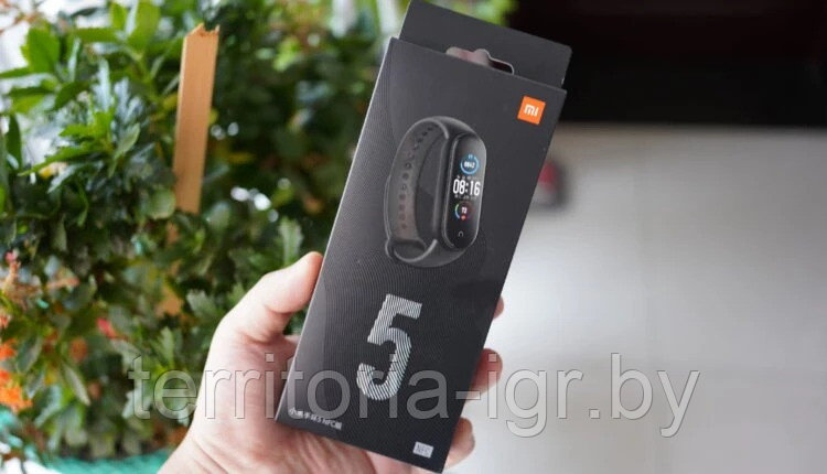 Оригинальный Фитнес браслет Xiaomi Mi Smart Band 5 Black (original,русский язык)