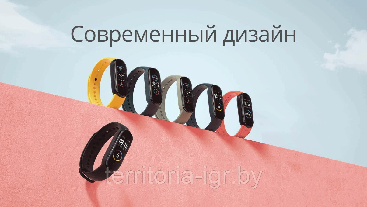 Оригинальный Фитнес браслет Xiaomi Mi Smart Band 5 Black (original,русский язык) - фото 3 - id-p135933150