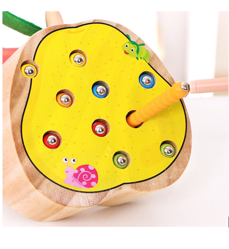 Детская развивающая игра " Груша с червячком", деревянная, арт.HH1-201