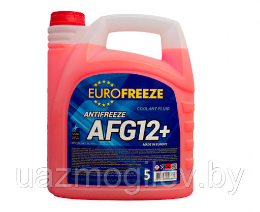Антифриз красный Eurofreeze AFG12+ -40C 10 - фото 1 - id-p136005951