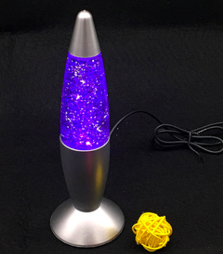 Лава-лампа Glitter 20 см (многоцветная с блестками) USB - фото 4 - id-p92804263