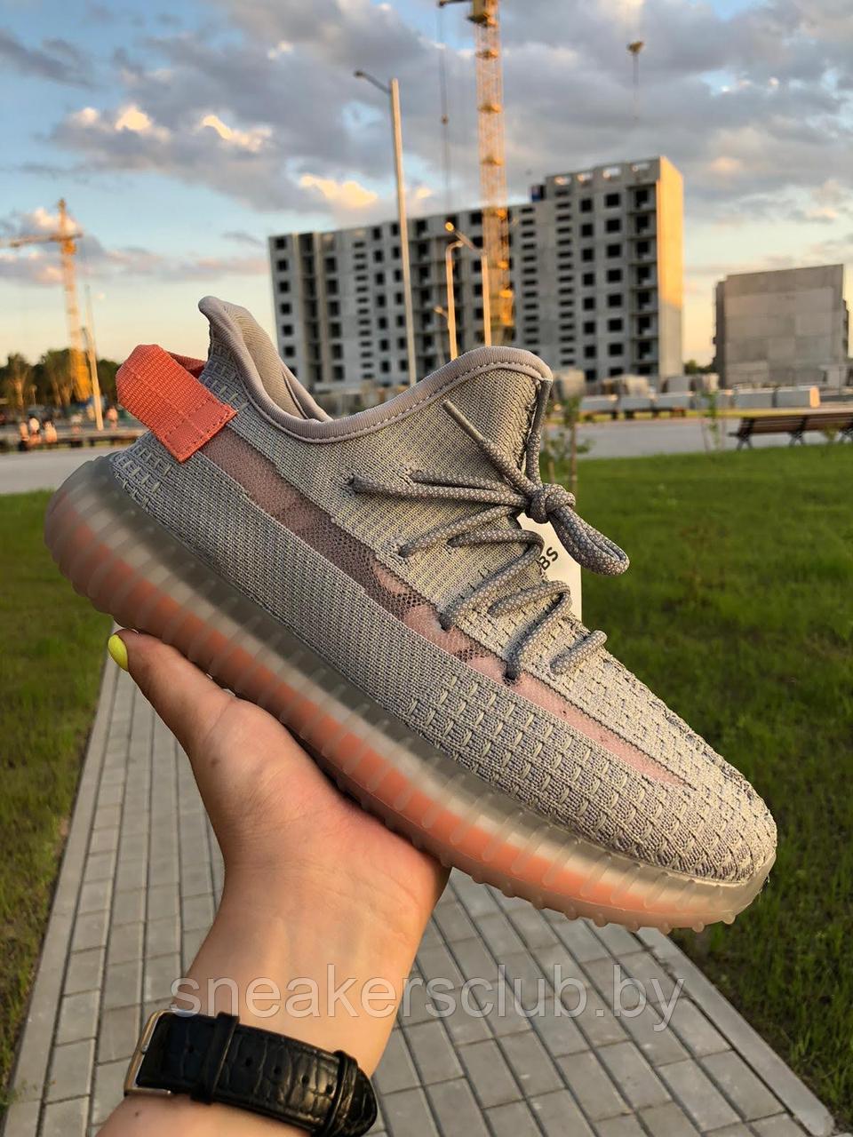 Кроссовки женские сетка Strobbs серые / весенние / летние yeezy 350 - фото 3 - id-p135676095